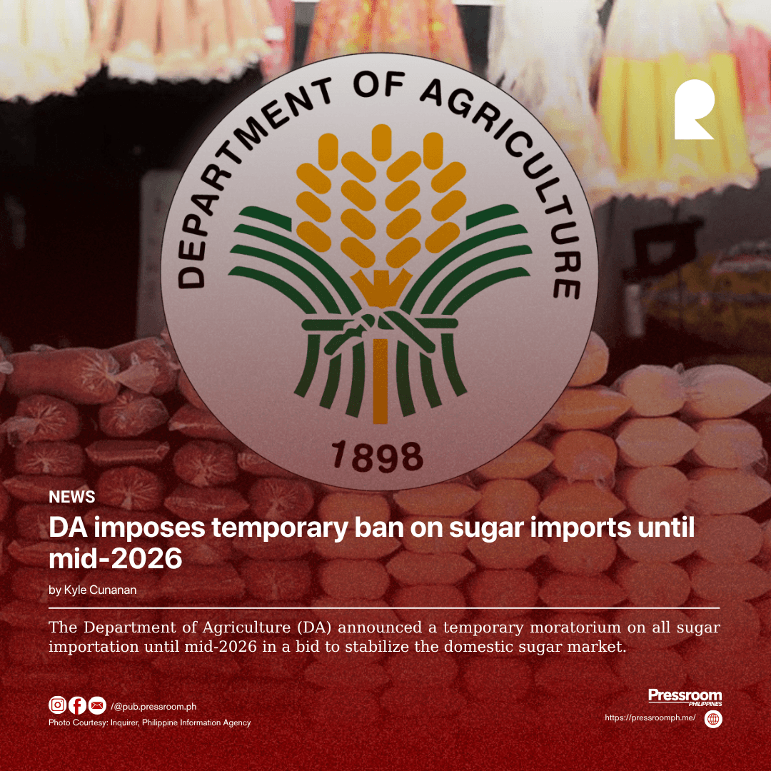 DA imposes temporary ban on sugar imports until mid-2026