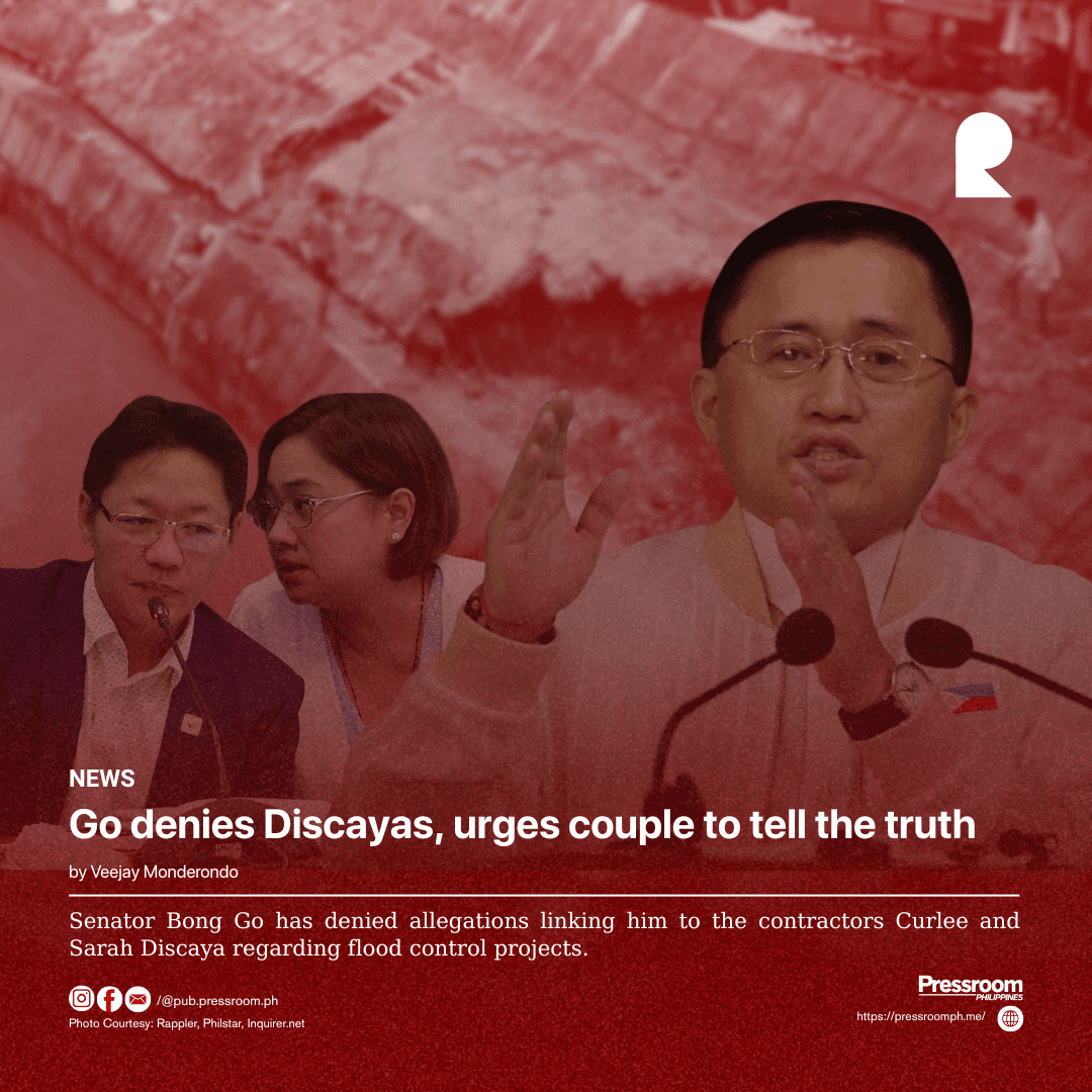 Go denies Discayas, urges couple to tell the truth