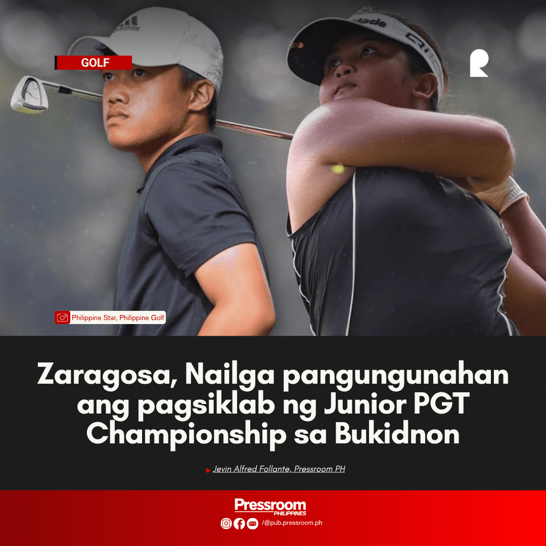 Zaragosa, Nailga pangungunahan ang pagsiklab ng Junior PGT Championship sa Bukidnon