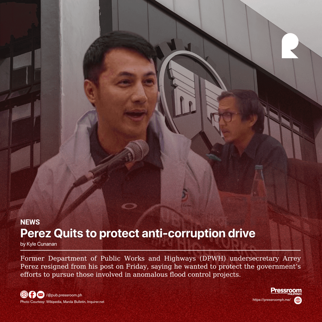 Perez quits to protect anti-corruption drive