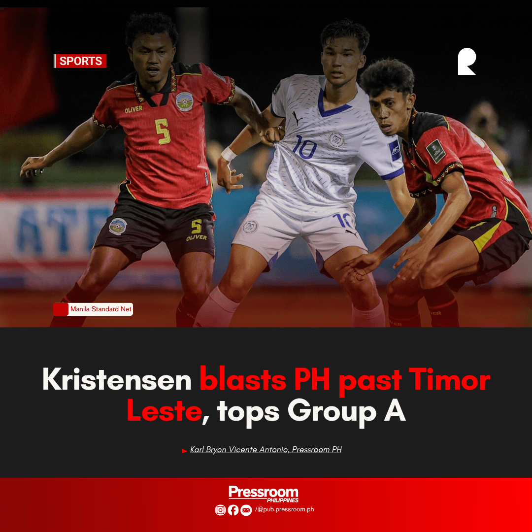 Kristensen blasts PH past Timor Leste, tops Group A