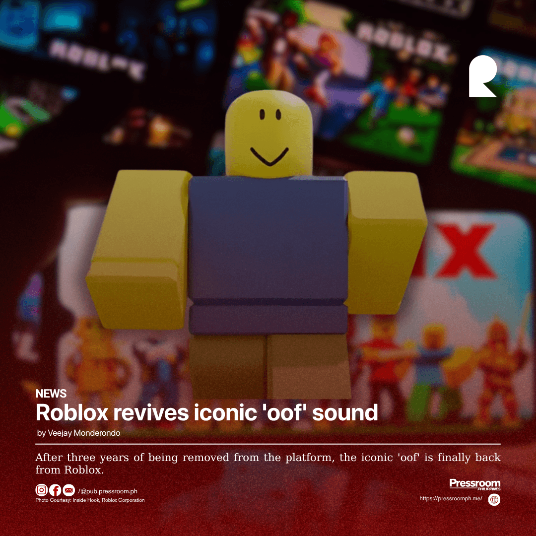 Roblox revives iconic 'oof' sound
