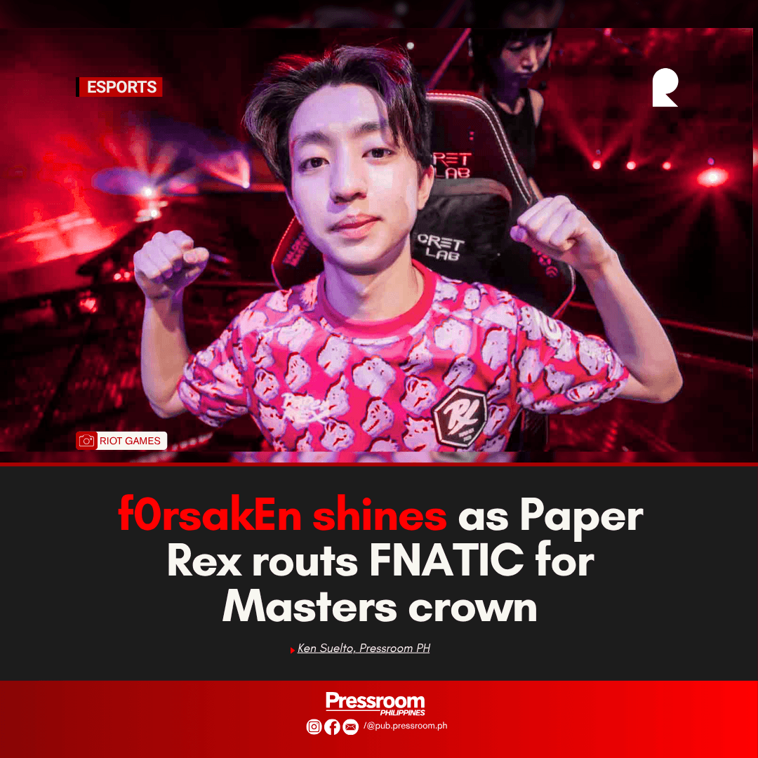 f0rsakEn shines as Paper Rex routs FNATIC for Masters crown