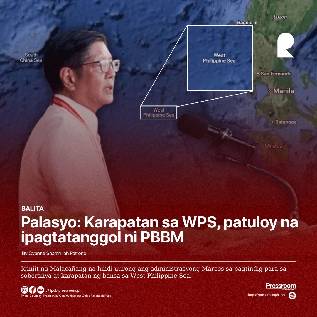 Palasyo: Karapatan sa WPS, patuloy na ipagtatanggol ni PBBM 