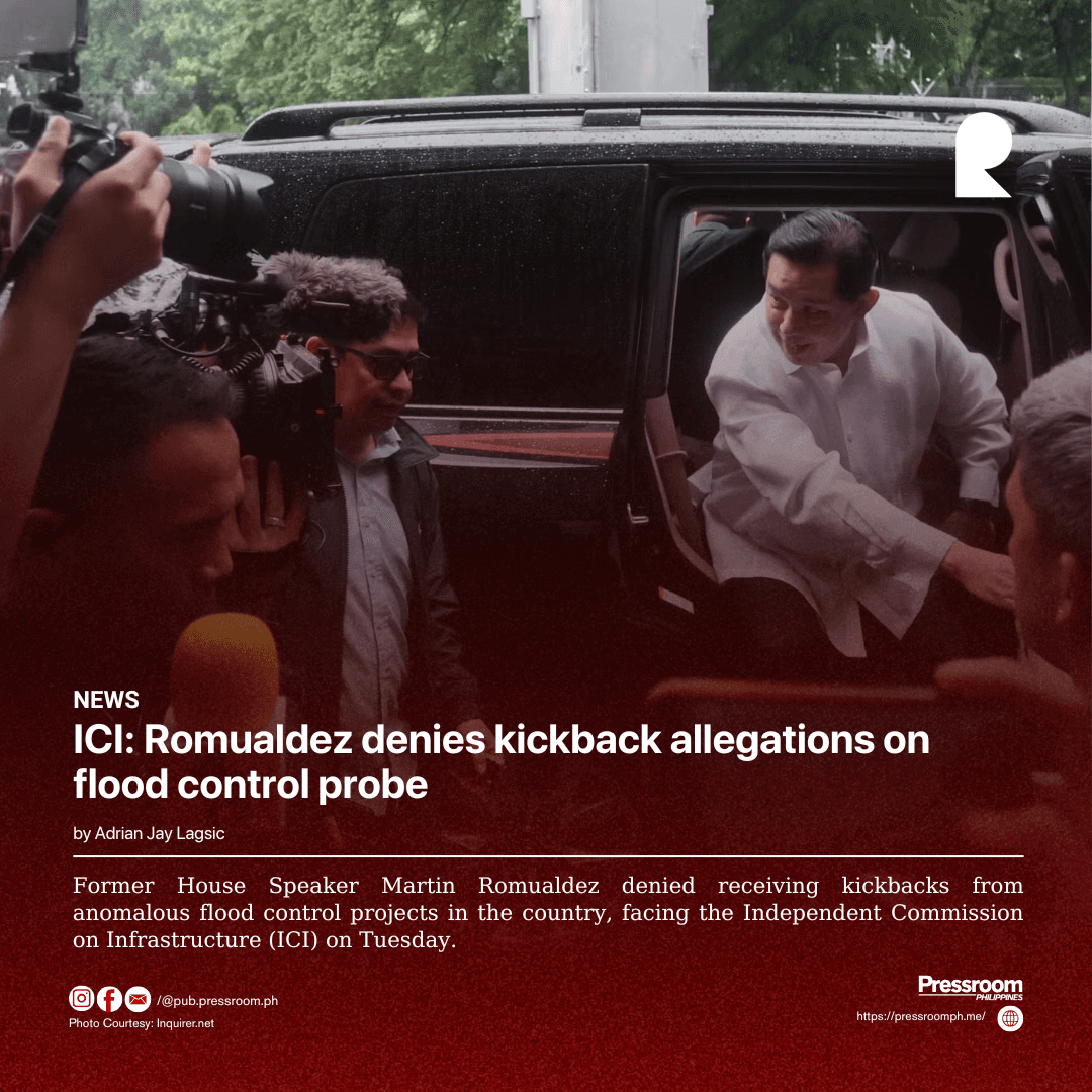 ICI: Romualdez denies kickback allegations on flood control probe