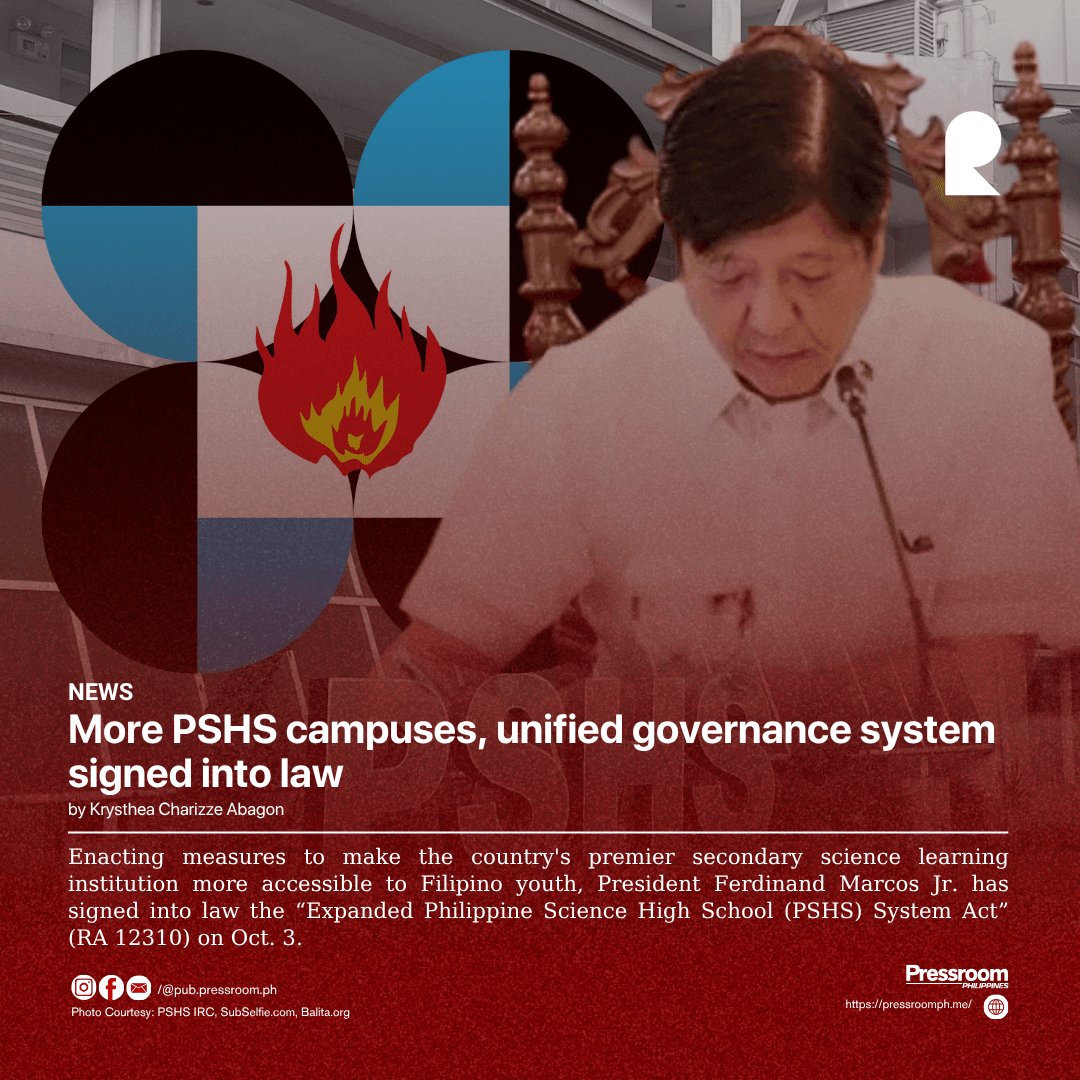 More PSHS campuses, unified governance system signed into law