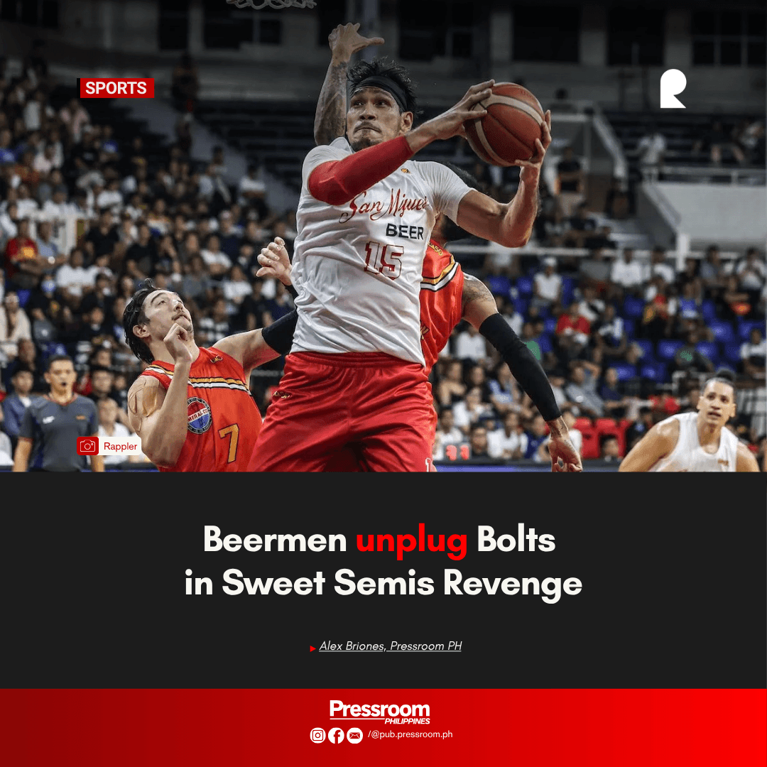 𝗣𝗢𝗪𝗘𝗥 𝗢𝗨𝗧𝗔𝗚𝗘 | Beermen unplug Bolts in Sweet Semis Revenge
