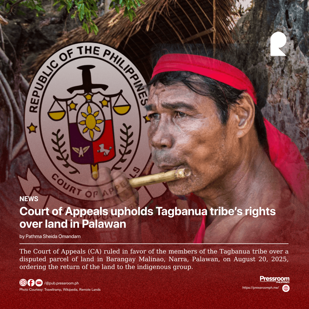 Court of Appeals upholds Tagbanua tribe’s rights over land in Palawan