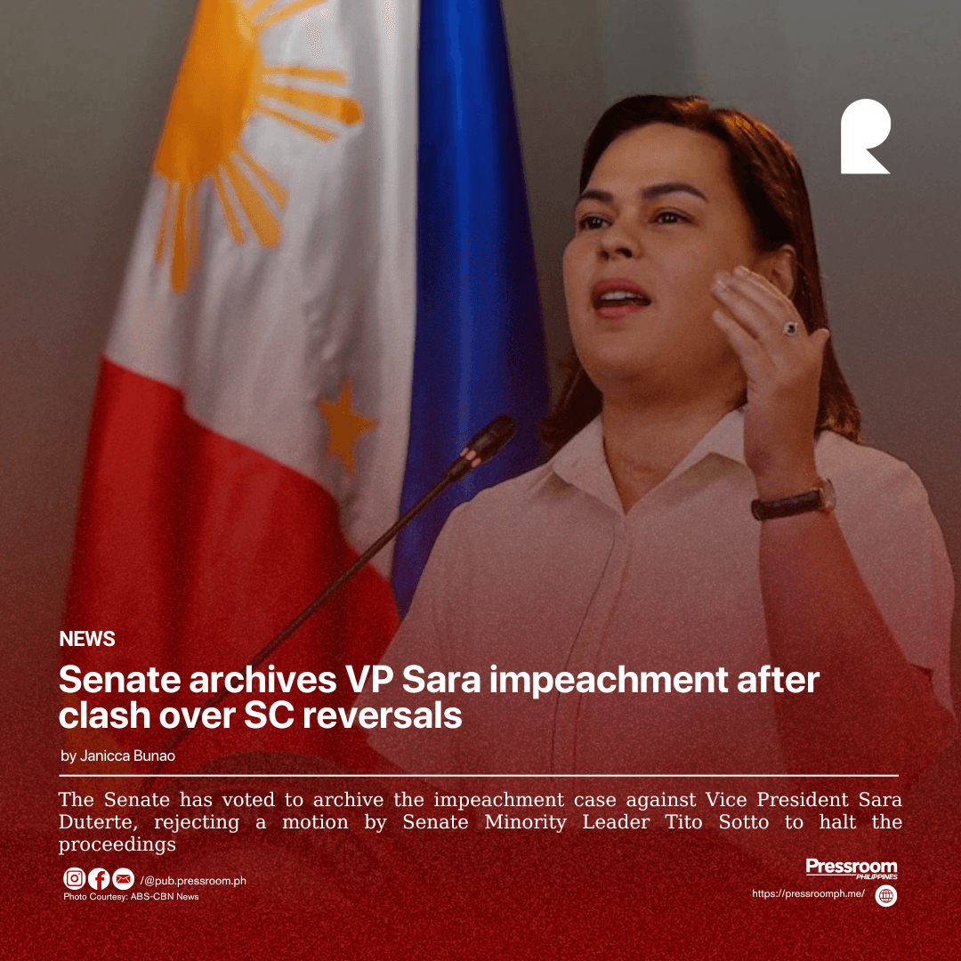 Senate archives VP Sara impeachment after clash over SC reversals