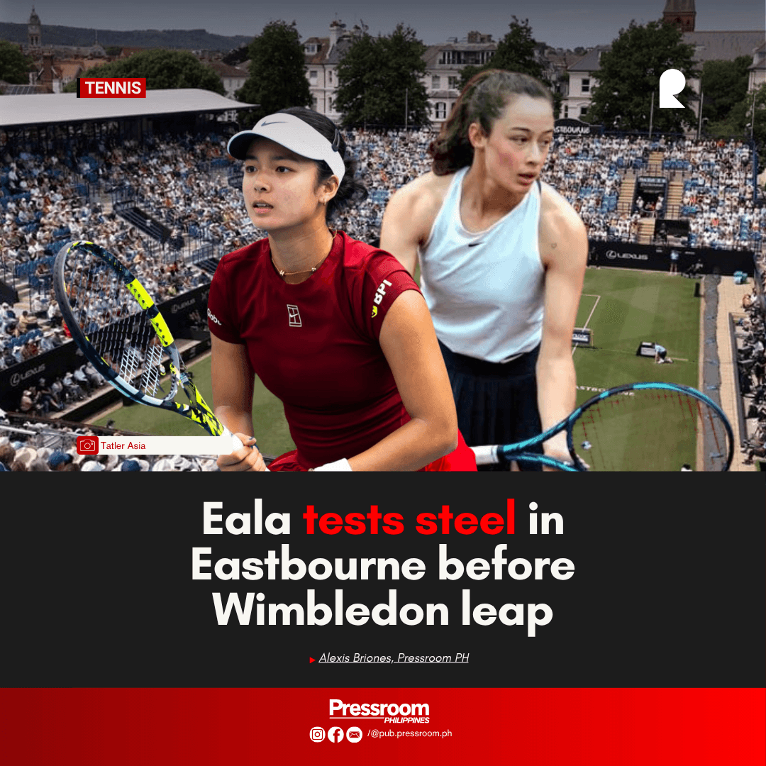 𝗦𝗘𝗘𝗗𝗘𝗗 𝗔𝗡𝗗 𝗦𝗘𝗧 | Eala tests steel in Eastbourne before Wimbledon leap