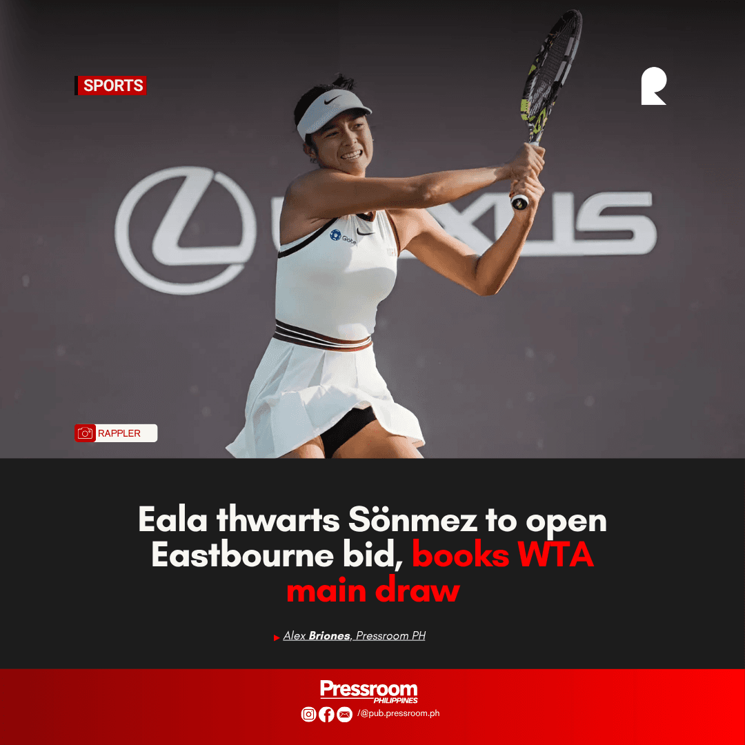 Eala thwarts Sönmez to open Eastbourne bid, books WTA main draw
