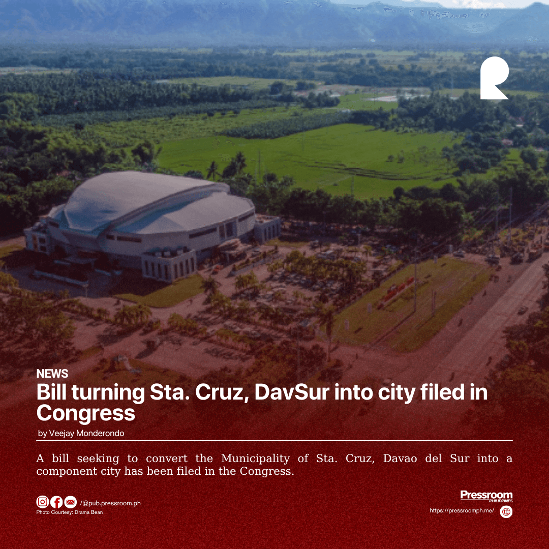 Bill turning Sta. Cruz, DavSur into city filed in Congress