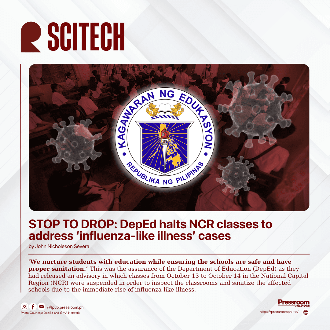 DepEd halts NCR classes to address ‘influenza-like illness’ cases