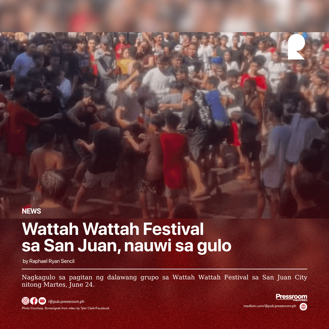 Wattah Wattah Festival sa San Juan, nauwi sa gulo