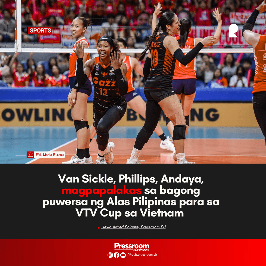Van Sickle, Phillips, Andaya, magpapalakas sa bagong puwersa ng Alas Pilipinas para sa VTV Cup sa Vietnam
