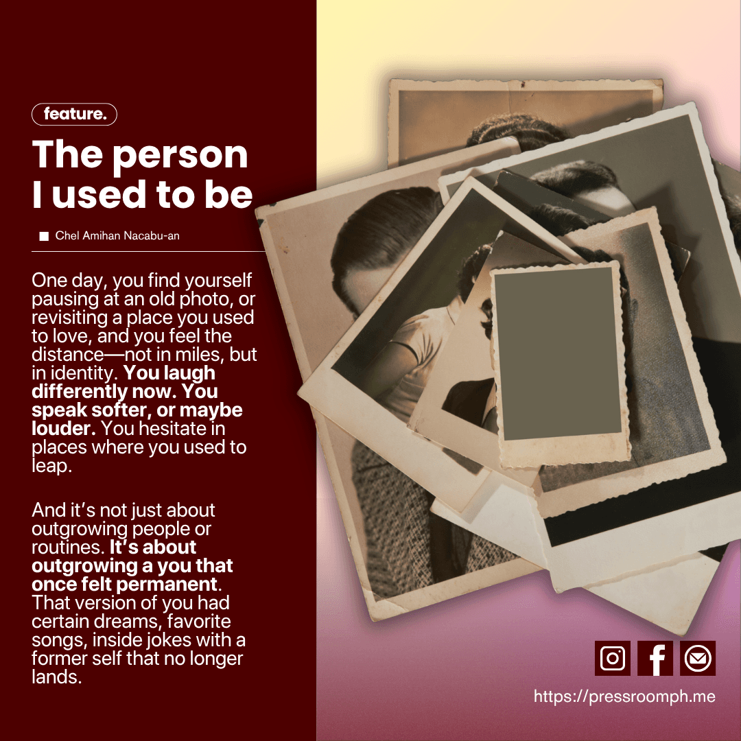 The person I used to be