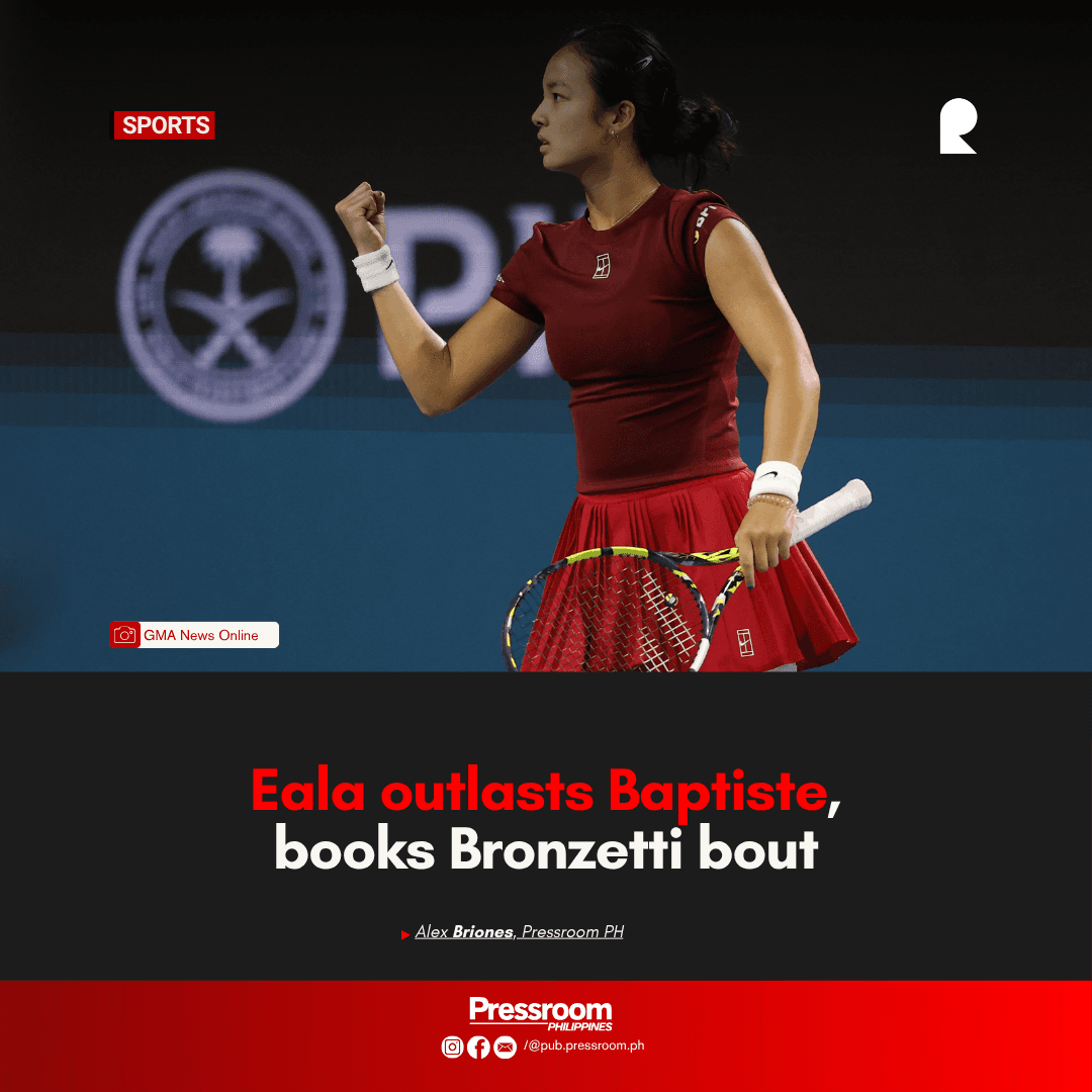 𝗖𝗢𝗠𝗘𝗕𝗔𝗖𝗞 𝗖𝗢𝗠𝗣𝗟𝗘𝗧𝗘 | Eala outlasts Baptiste, books Bronzetti bout