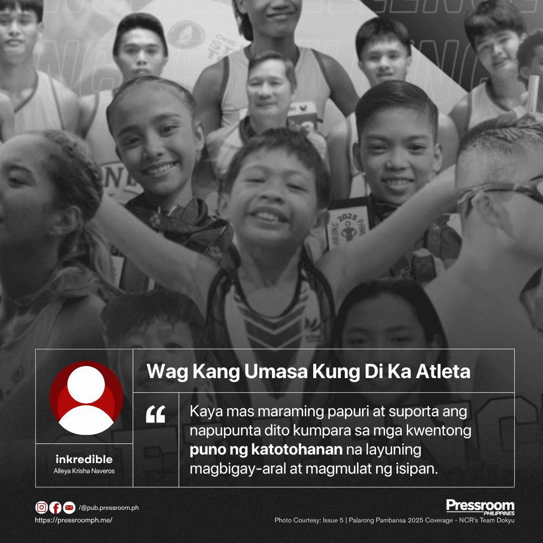 Wag Kang Umasa Kung Di Ka Atleta