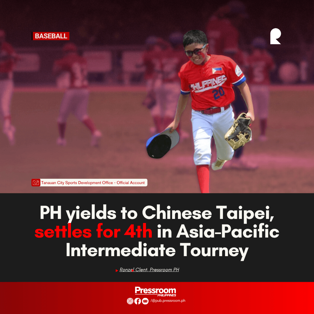 PH yields to Chinese Taipei, settles for 4th in Asia-Pacific Intermediate Tourney