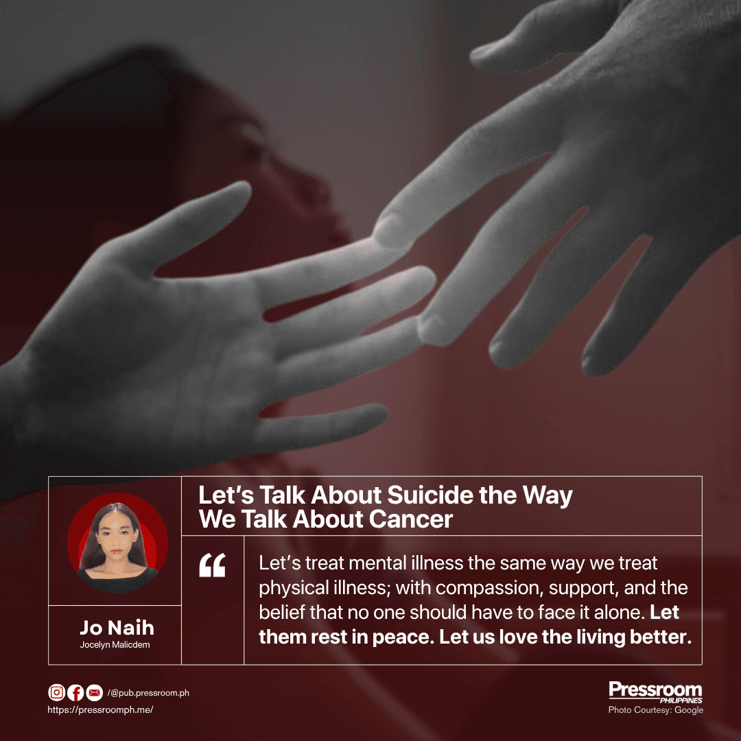 Let’s Talk About Suicide the Way We Talk About Cancer